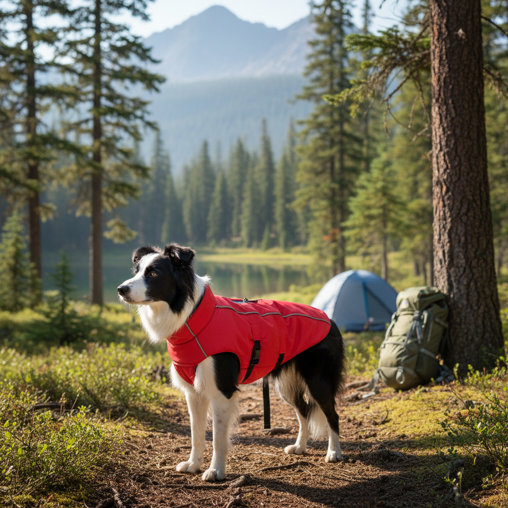 Jack and Vanilla jas voor honden, rood, 60 cm