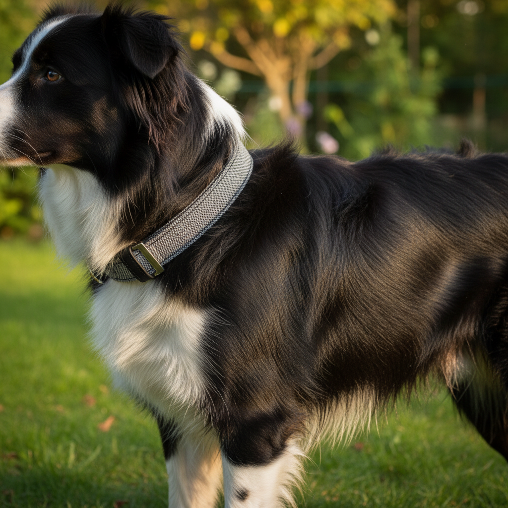 Jack and Vanilla halsband voor honden, zwart, 35 cm
