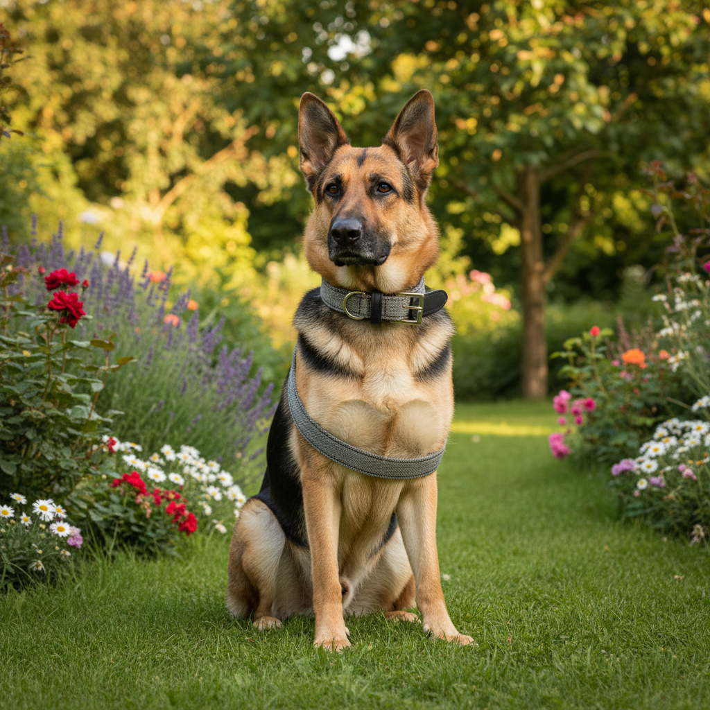 Jack and Vanilla halsband voor honden, zwart, 40 cm