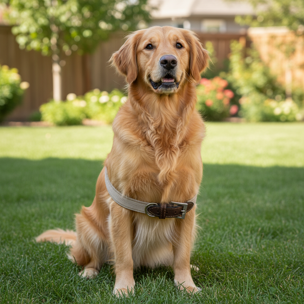 Jack and Vanilla halsband voor honden, bruin, 35 cm