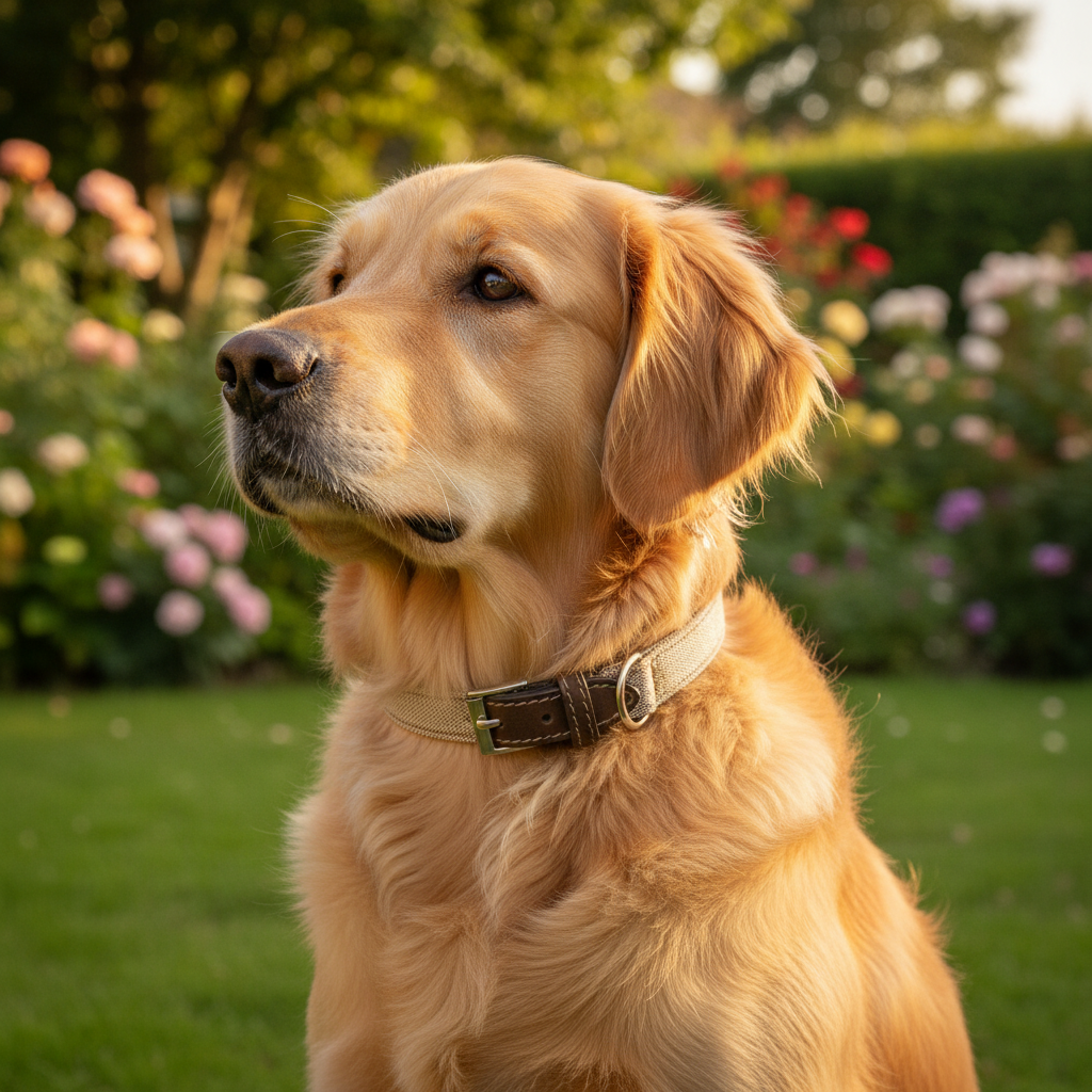 Jack and Vanilla halsband voor honden, bruin, 35 cm
