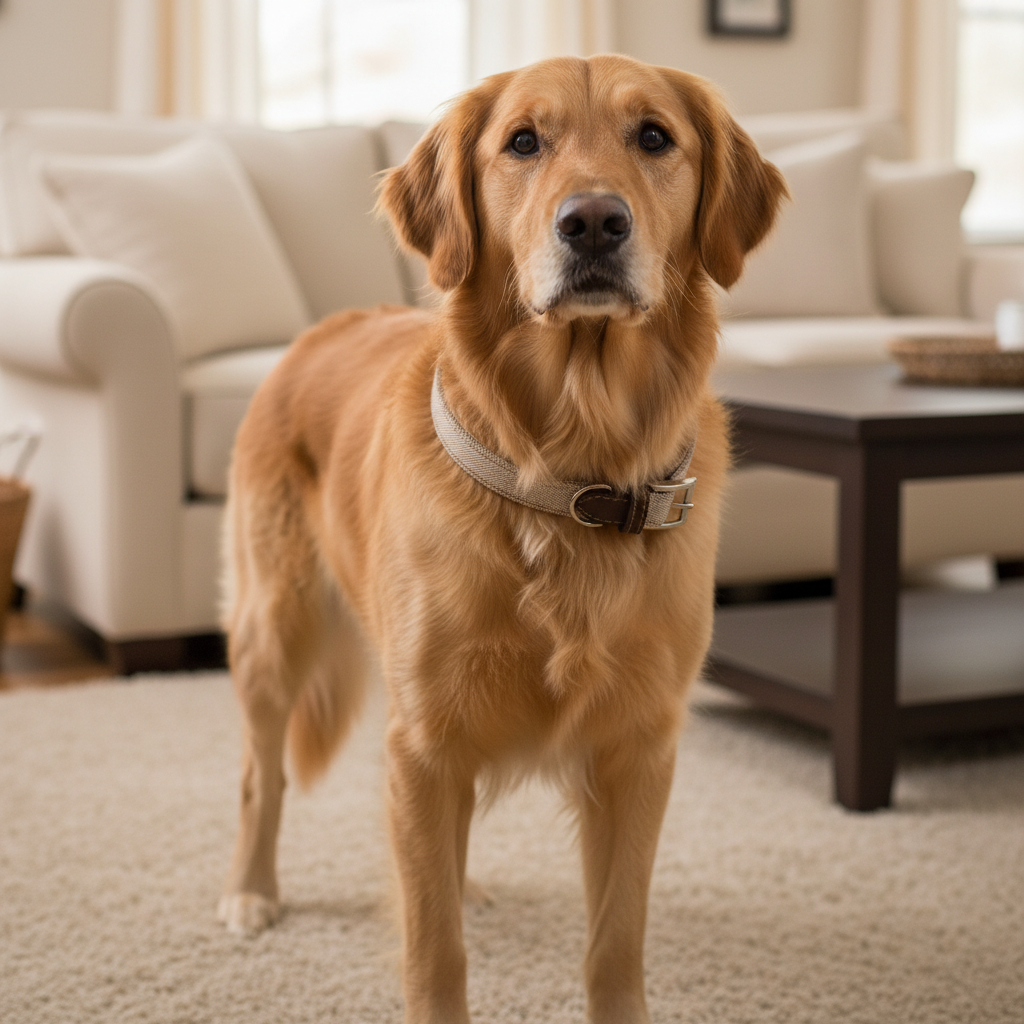 Jack and Vanilla halsband voor honden, bruin, 40 cm