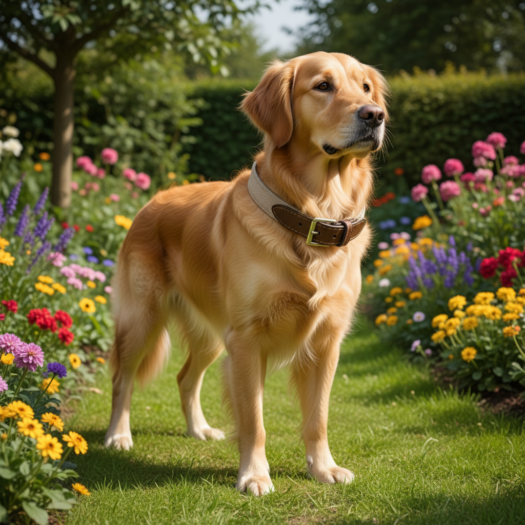 Jack and Vanilla halsband voor honden, bruin, 50 cm