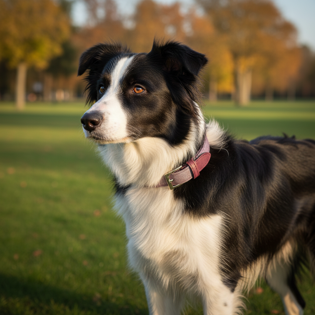 Jack and Vanilla halsband voor honden, paars, 50 cm