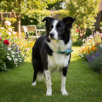 Jack and Vanilla halsband voor honden, blauw, 35 cm