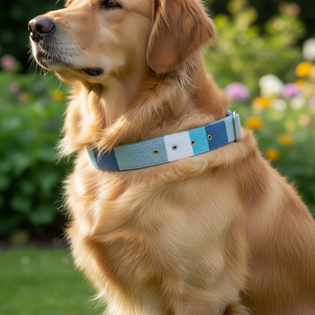 Jack and Vanilla halsband voor honden, blauw, 40 cm