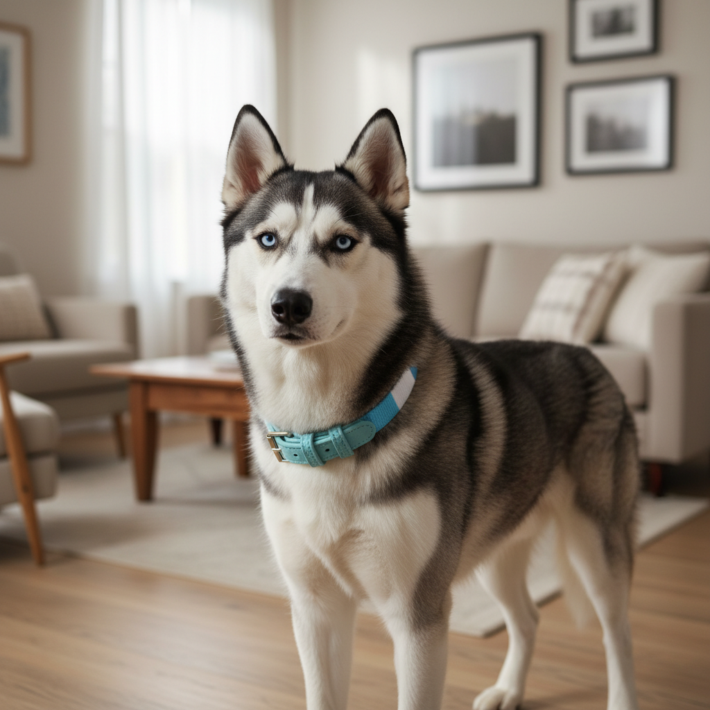 Jack and Vanilla halsband voor honden, blauw, 45 cm