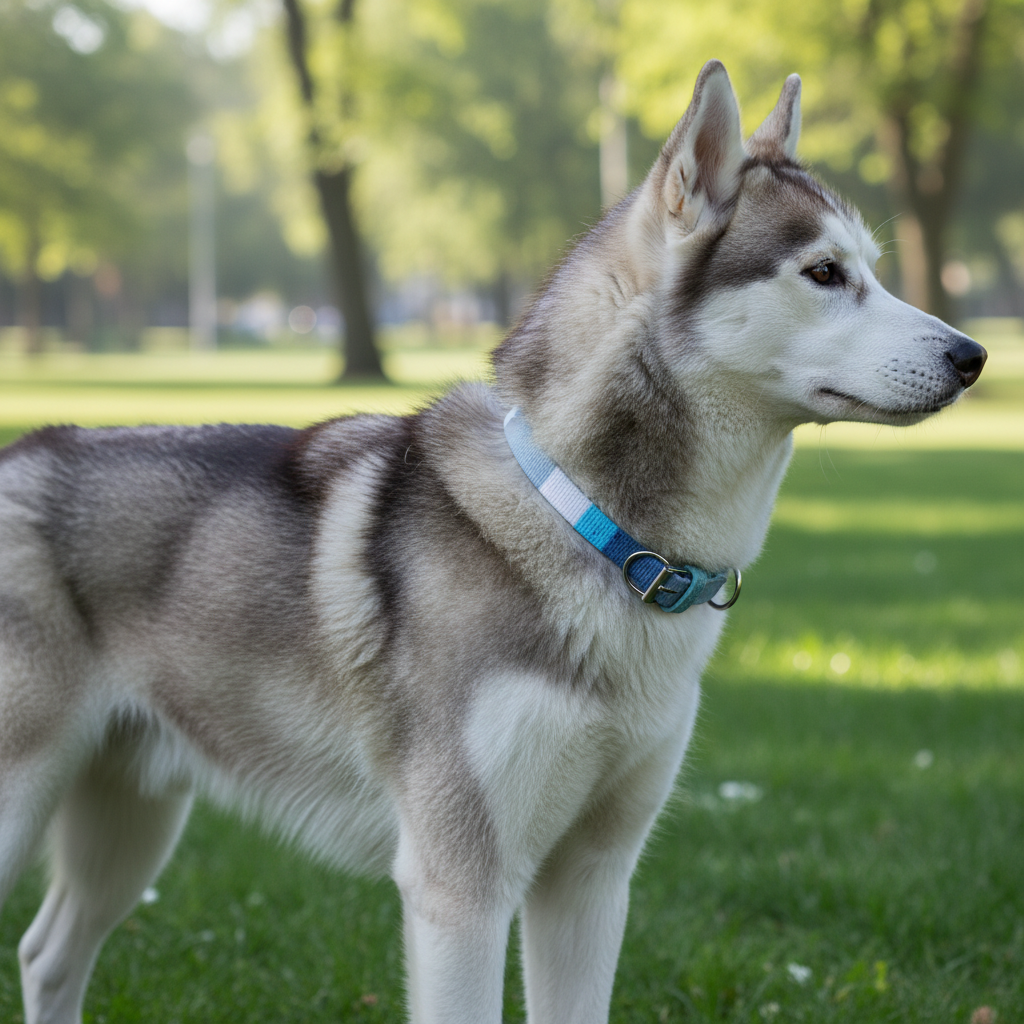 Jack and Vanilla halsband voor honden, blauw, 50 cm