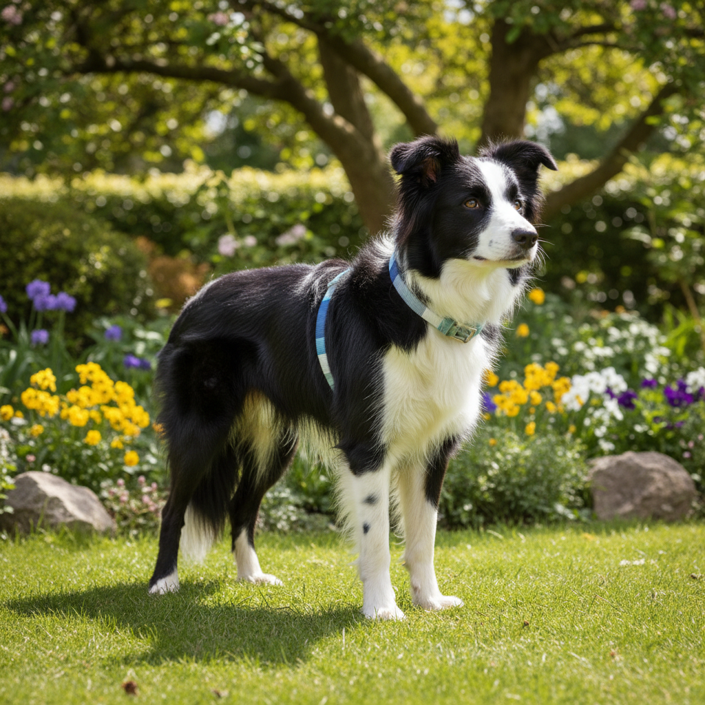 Jack and Vanilla halsband voor honden, blauw, 55 cm