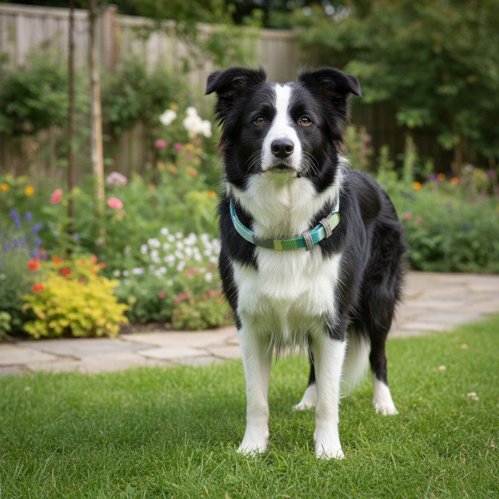 Jack and Vanilla halsband voor honden, groen, 35 cm