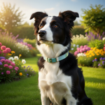 Jack and Vanilla halsband voor honden, groen, 40 cm