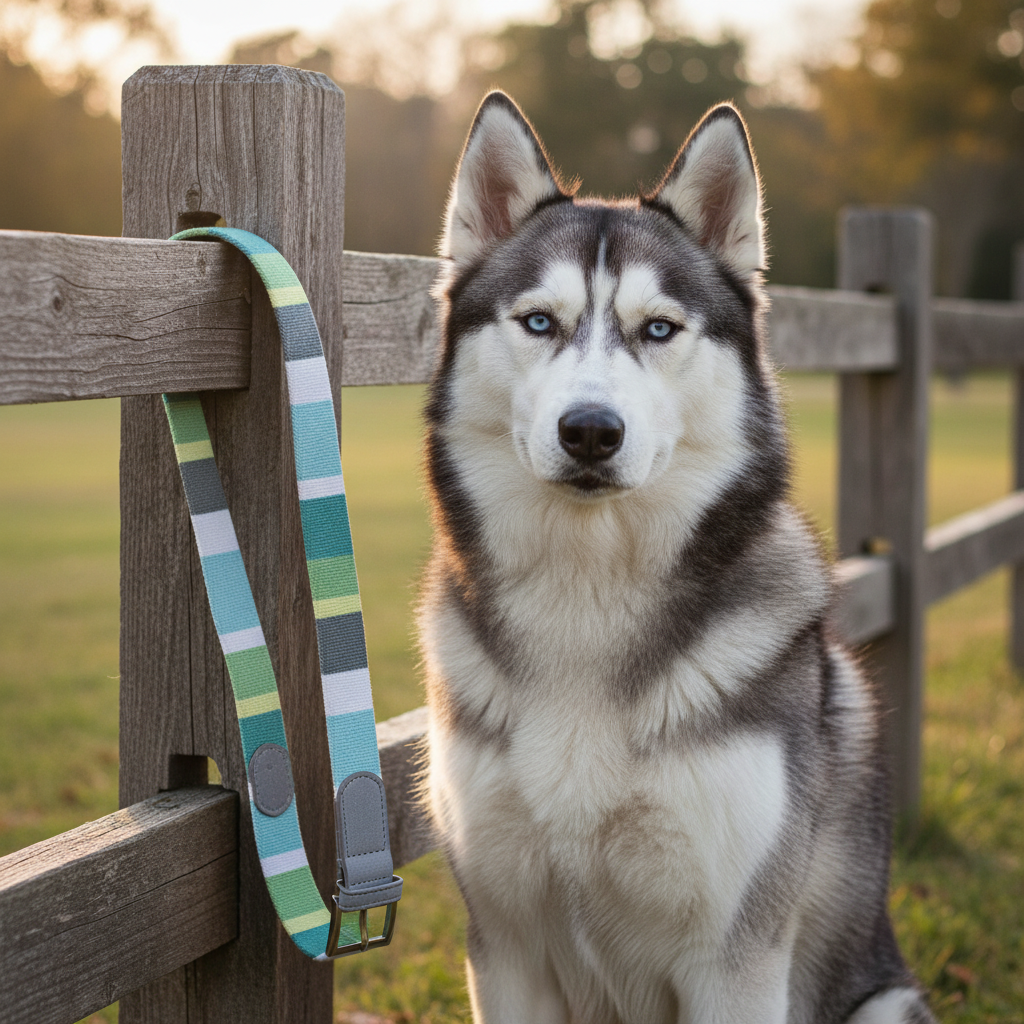 Jack and Vanilla halsband voor honden, groen, 45 cm