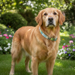 Jack and Vanilla halsband voor honden, groen, 45 cm