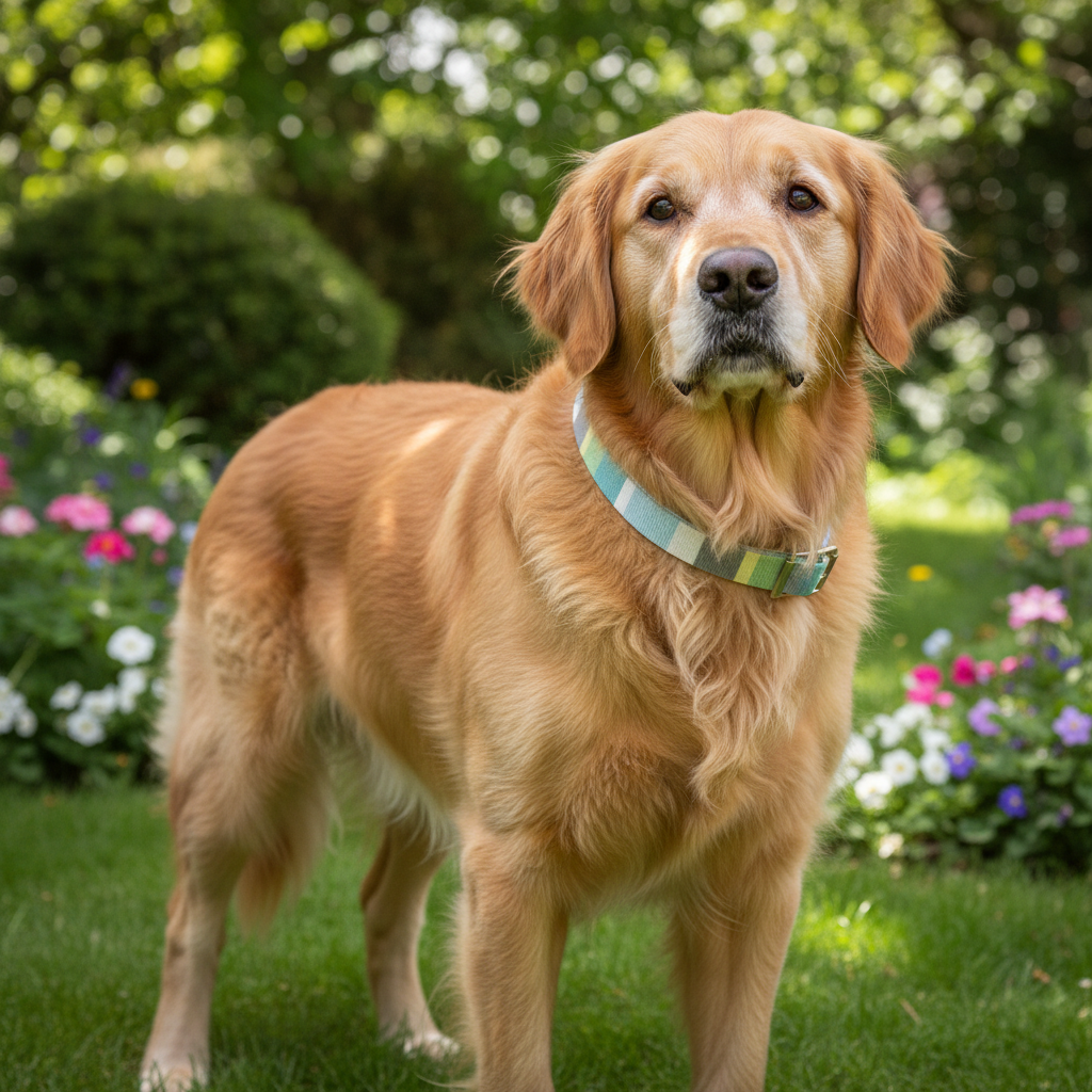 Jack and Vanilla halsband voor honden, groen, 45 cm