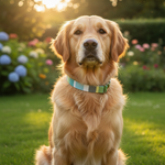 Jack and Vanilla halsband voor honden, groen, 55 cm