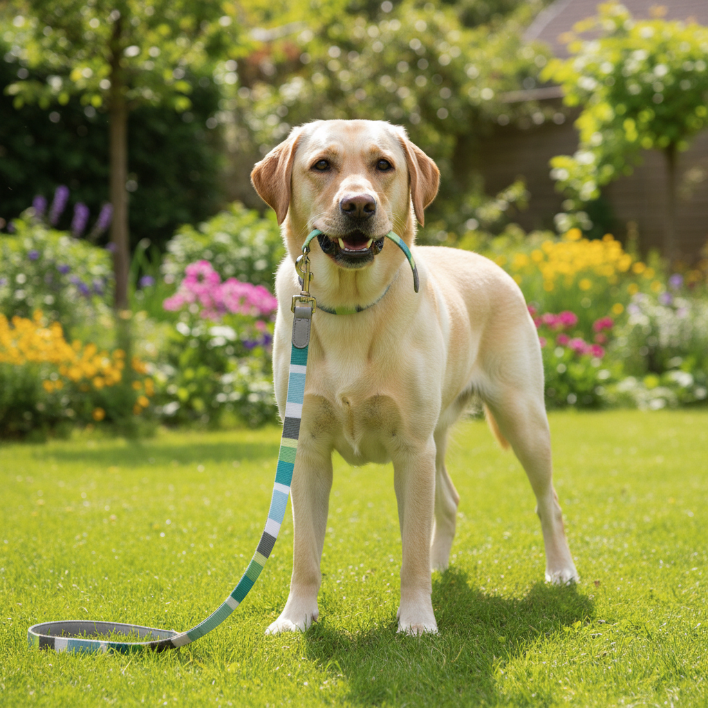 Jack and Vanilla hondenlijn voor honden, groen, 110 cm