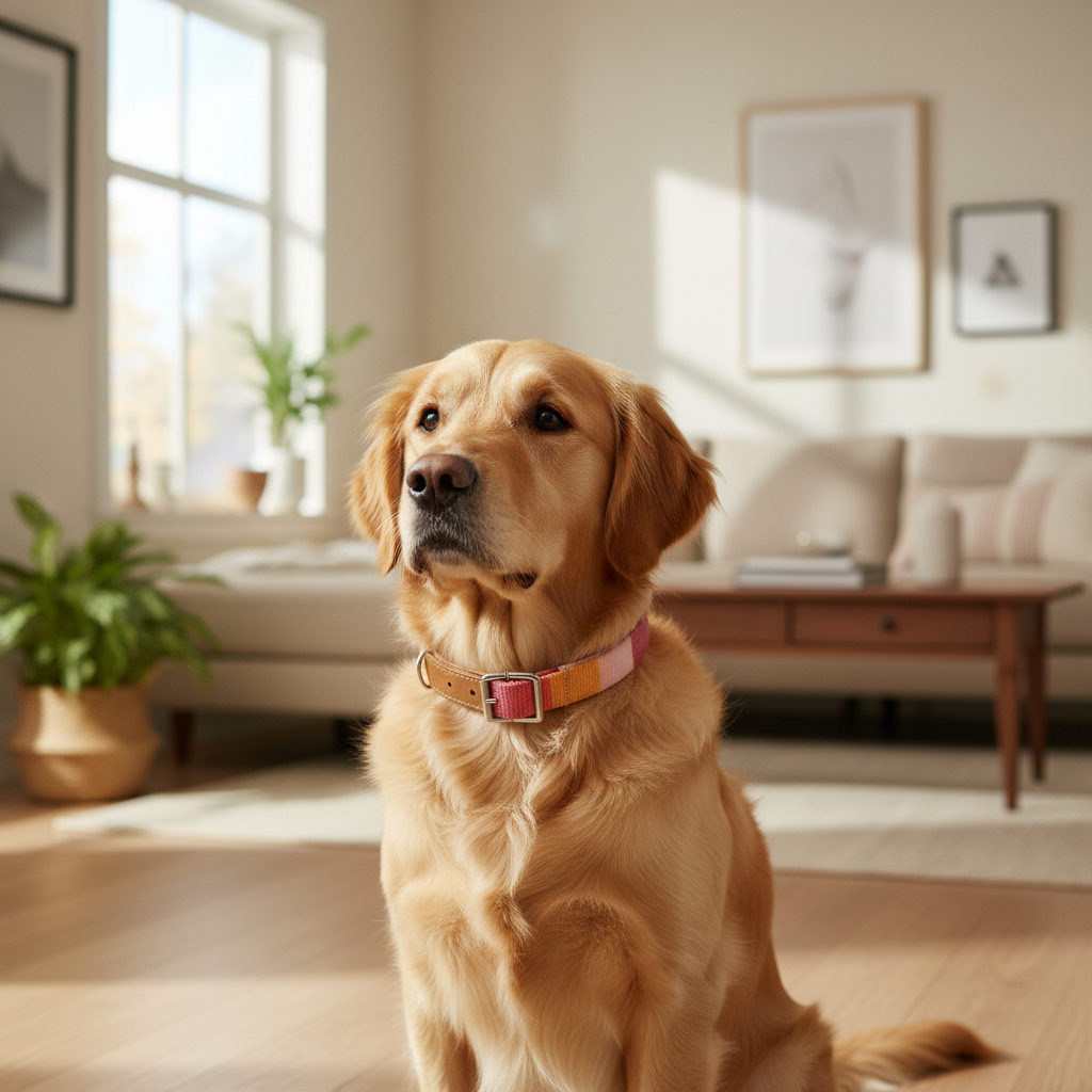 Jack and Vanilla halsband voor honden, roze, 35 cm