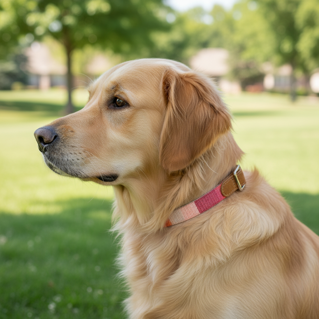 Jack and Vanilla halsband voor honden, roze, 40 cm