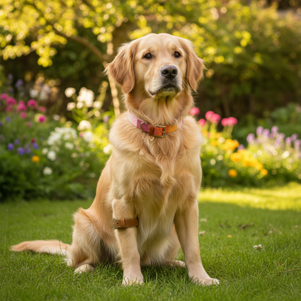 Jack and Vanilla halsband voor honden, roze, 40 cm