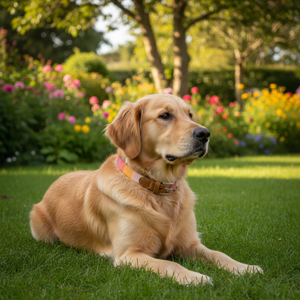 Jack and Vanilla halsband voor honden, roze, 45 cm