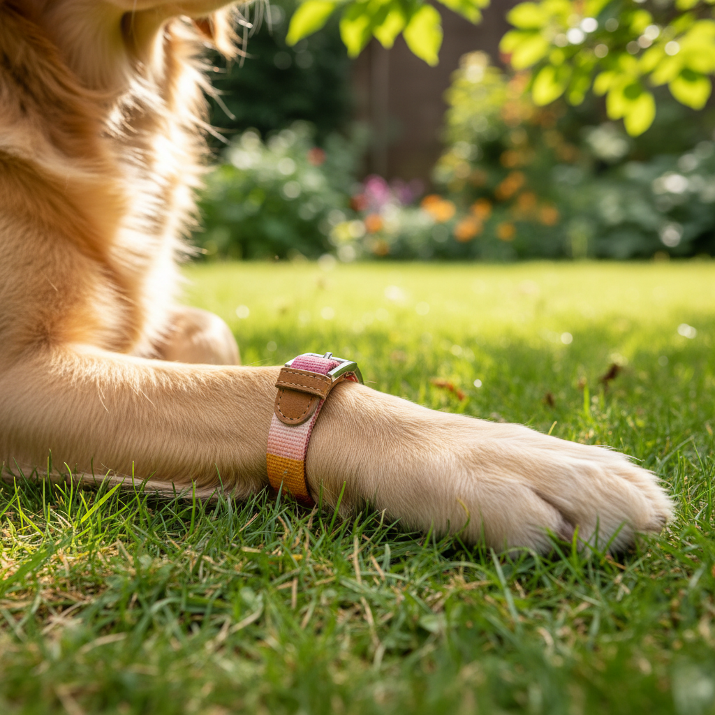 Jack and Vanilla halsband voor honden, roze, 50 cm