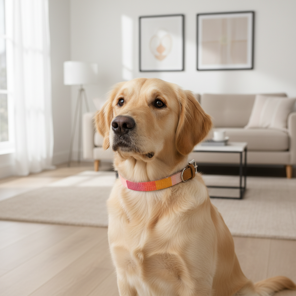 Jack and Vanilla halsband voor honden, roze, 55 cm