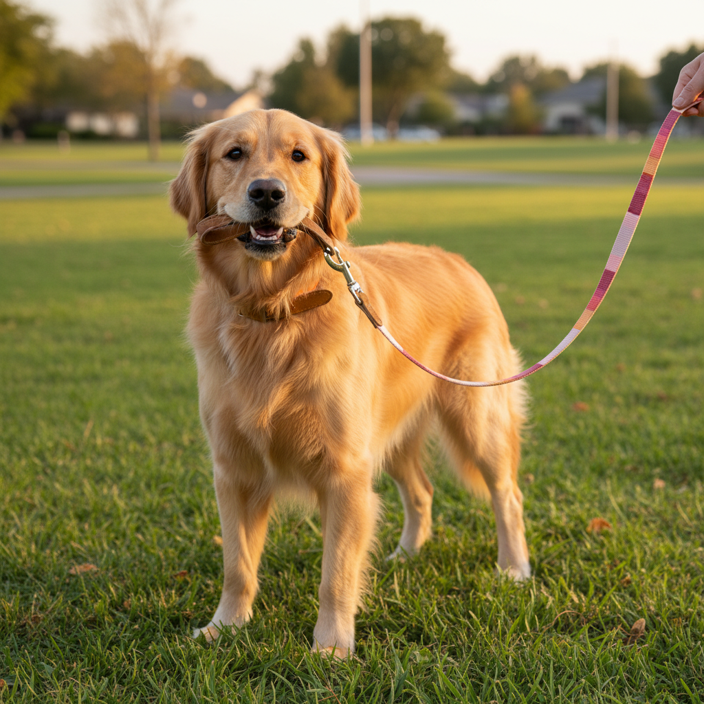 Jack and Vanilla hondenlijn voor honden, roze, 110 cm