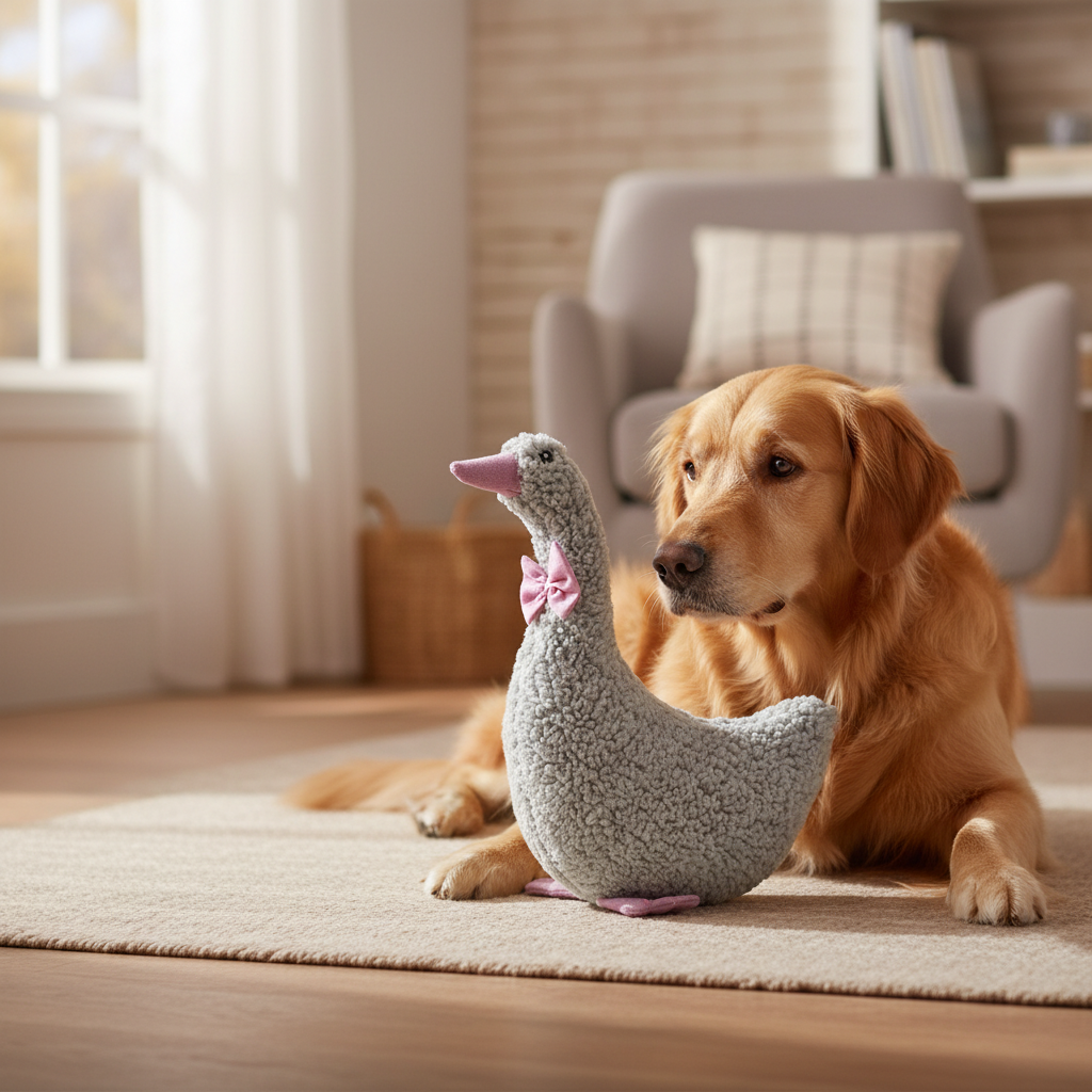 Jack and Vanilla speeltje voor honden, grijs, 28 cm