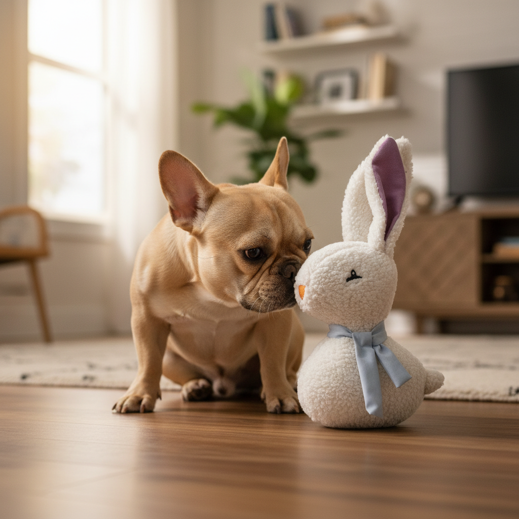 Jack and Vanilla speeltje voor honden, wit, 39 cm