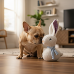 Jack and Vanilla speeltje voor honden, wit, 39 cm