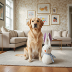 Jack and Vanilla speeltje voor honden, wit, 39 cm