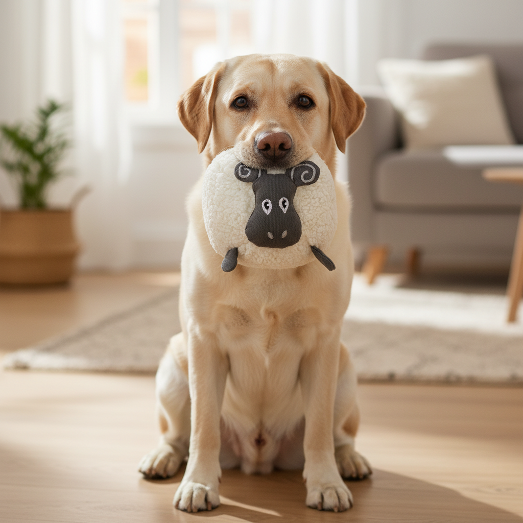 Jack and Vanilla speeltje voor honden, wit, 16,5 cm