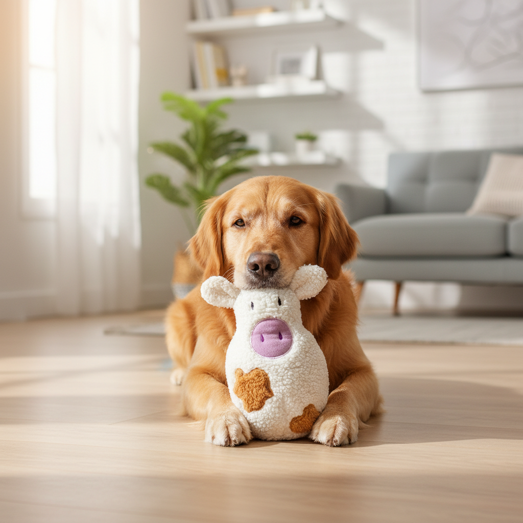 Jack and Vanilla speeltje voor honden, wit, 22 cm