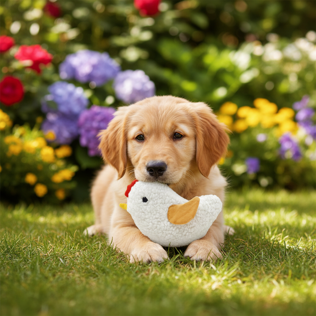Jack and Vanilla speeltje voor honden, wit, 16,5 cm