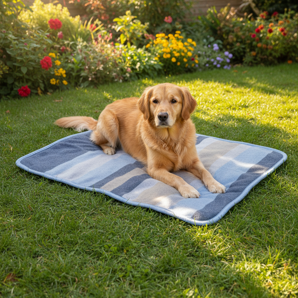 Jack and Vanilla deken voor honden en katten, blauw, 75 cm