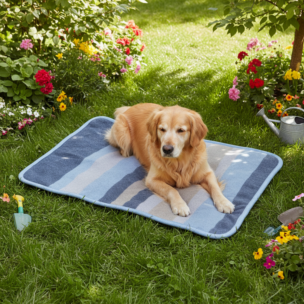 Jack and Vanilla deken voor honden en katten, blauw, 90 cm