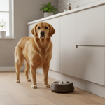Jack and Vanilla voerbak voor honden en katten, bruin, 14 cm