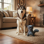 Jack and Vanilla speeltje voor honden, donkergrijs, 23 cm