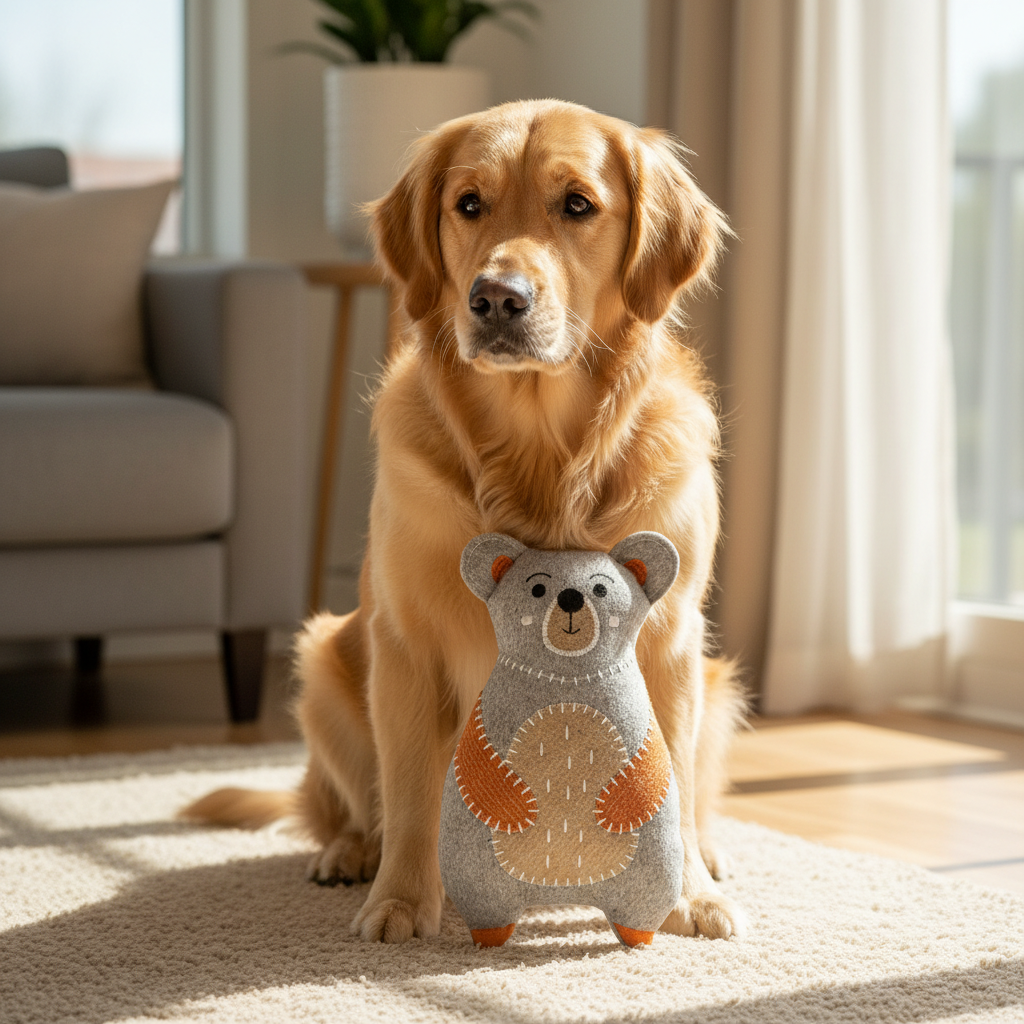 Jack and Vanilla speeltje voor honden, lichtgrijs, 26 cm