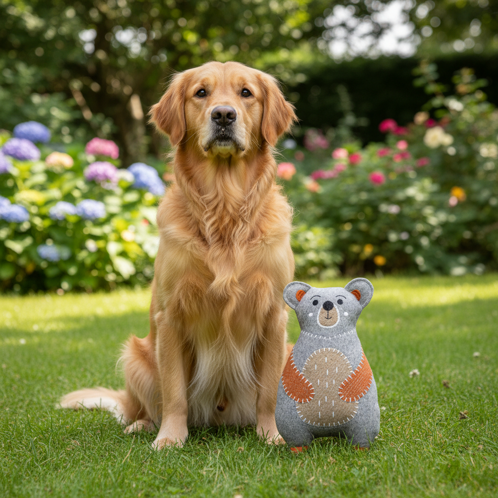 Jack and Vanilla speeltje voor honden, lichtgrijs, 26 cm