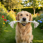 Jack and Vanilla touwspeeltje voor honden, naturel, 36 cm