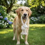 Jack and Vanilla touwspeeltje voor honden, naturel, 22 cm