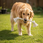 Jack and Vanilla touwspeeltje voor honden, naturel, 38 cm