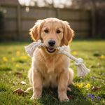 Jack and Vanilla touwspeeltje voor honden, naturel, 38 cm