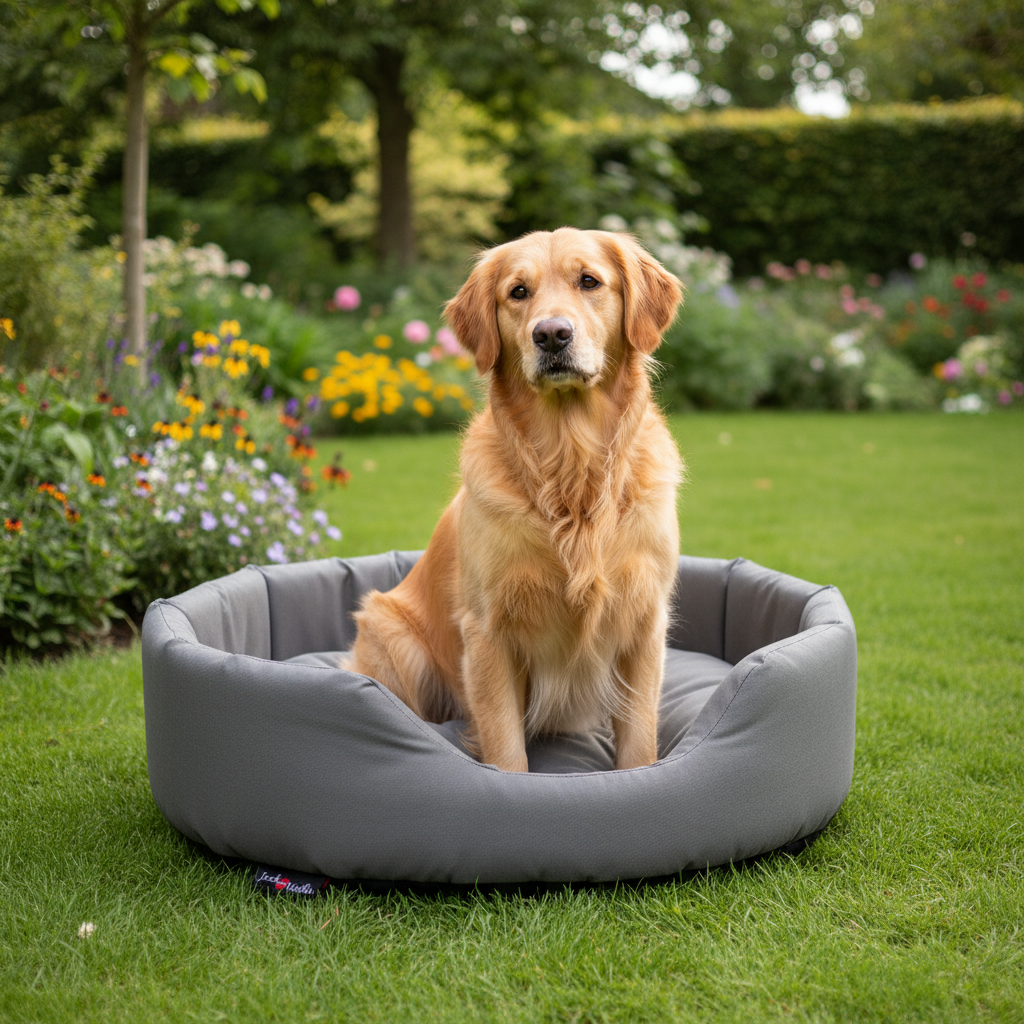 Jack and Vanilla mand voor honden, grijs