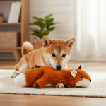 Jack and Vanilla pluche knuffel voor honden, oranje