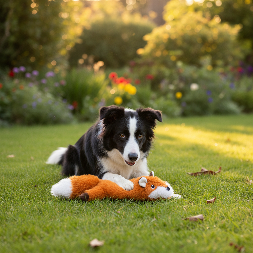 Jack and Vanilla pluche knuffel voor honden, oranje