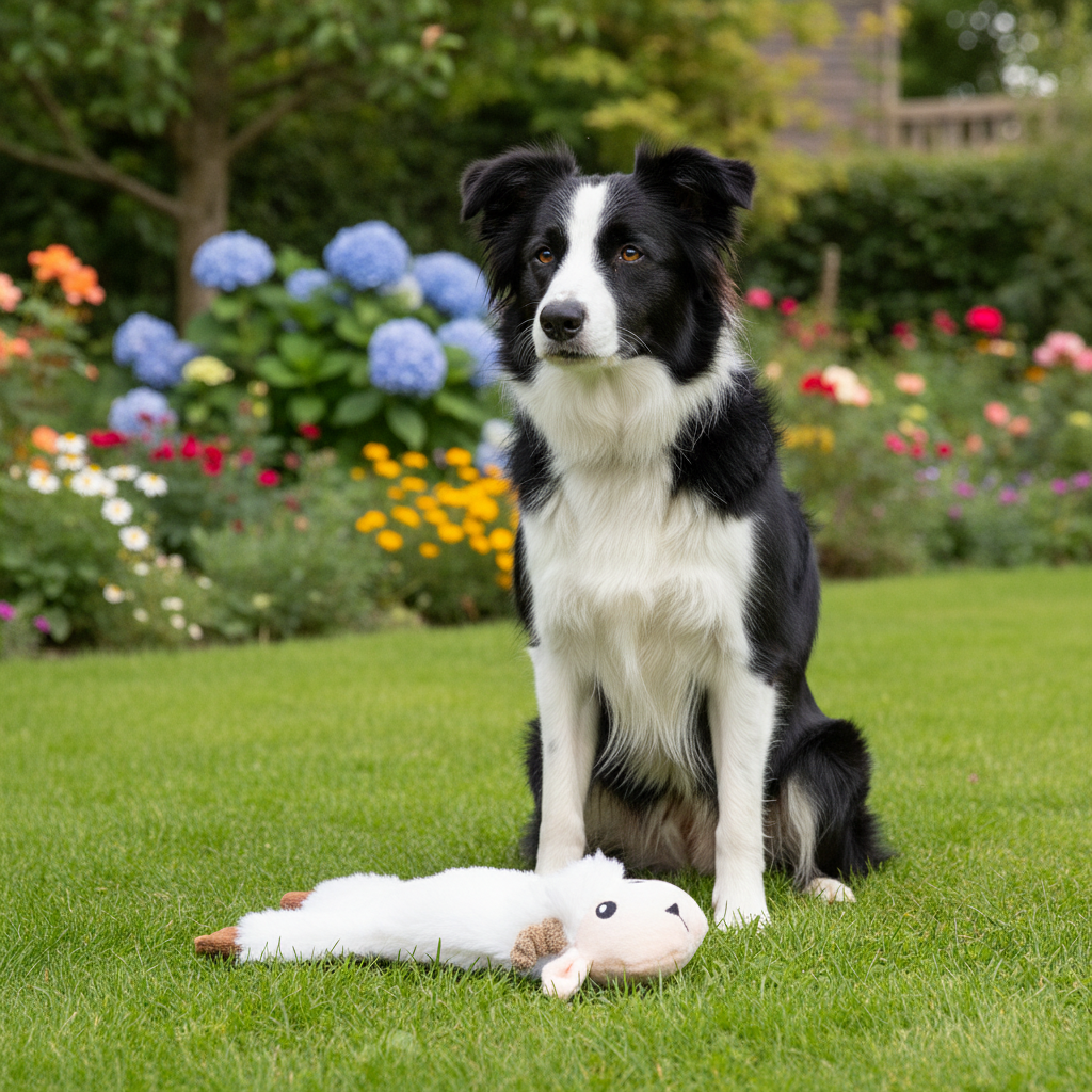 Jack and Vanilla pluche knuffel voor honden, wit