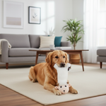 Jack and Vanilla pluche knuffel voor honden, wit