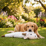 Jack and Vanilla pluche knuffel voor honden, wit